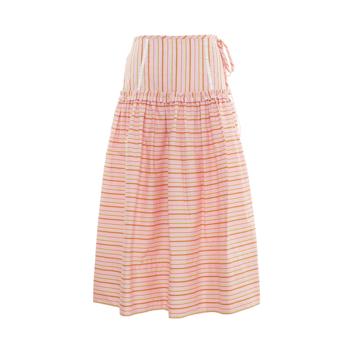 Marie Striped Midi Skirt