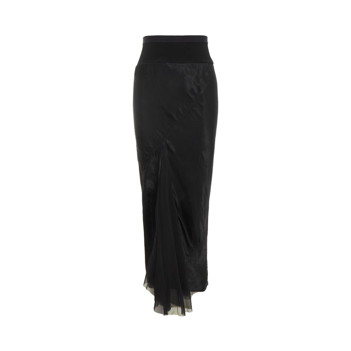 A-Line Bias Maxi Skirt