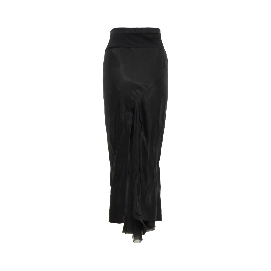 A-Line Bias Maxi Skirt