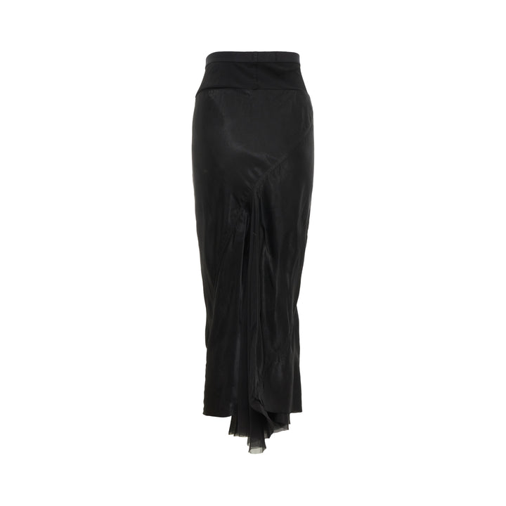 A-Line Bias Maxi Skirt