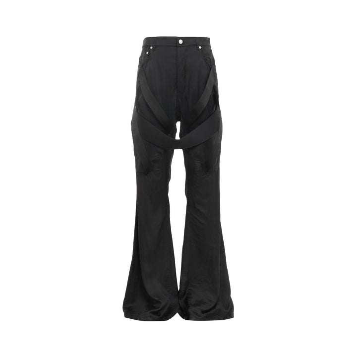 Panelled Strap Flare Pants