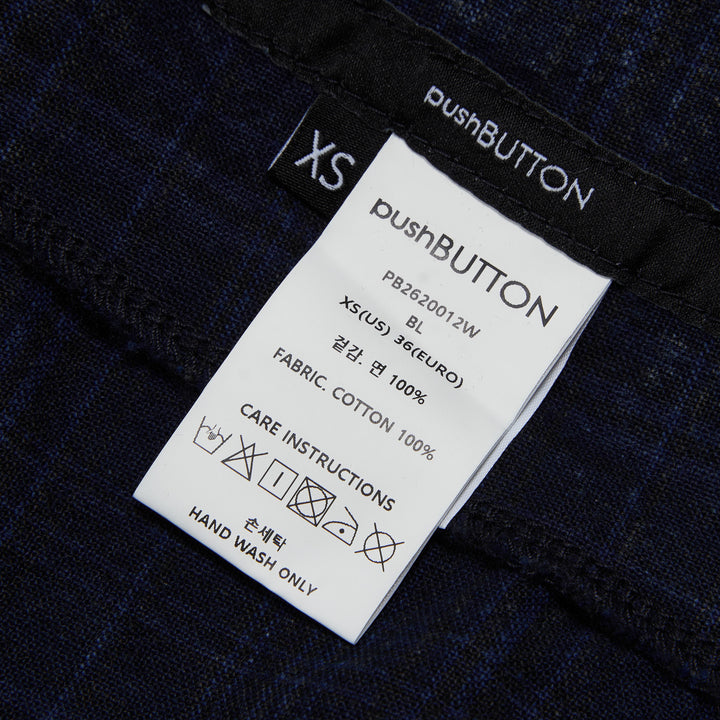 pushBUTTON Blue Wavy Vintage Denim Skirt – Available at Club 21, Official Retailer in Singapore, Malaysia & Thailand with Global Shipping Online