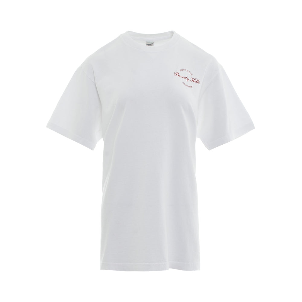 Sporty & Rich Beverly Script T-Shirt – Available at Club 21, Official Retailer in Singapore, Malaysia & Thailand with Global Shipping Online