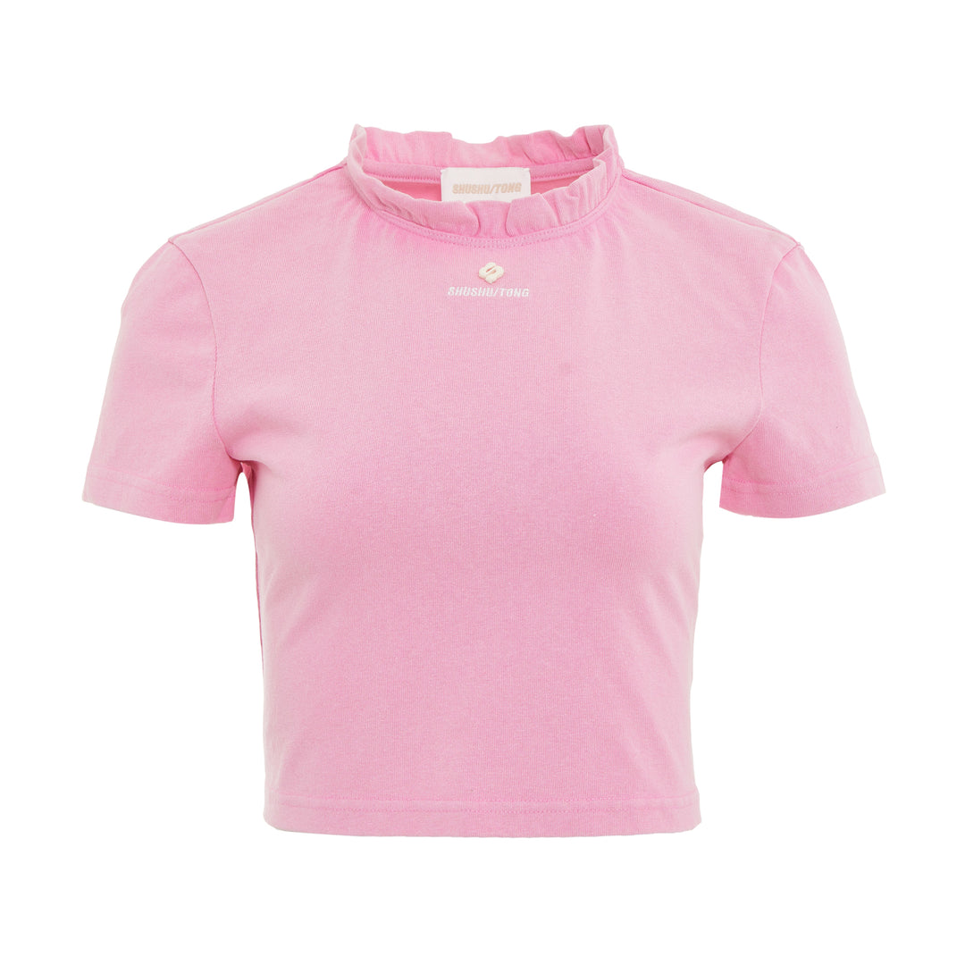 SHUSHU/TONG Wave Lace Collar T-Shirt – Available at Club 21, Official Retailer in Singapore, Malaysia & Thailand with Global Shipping Online