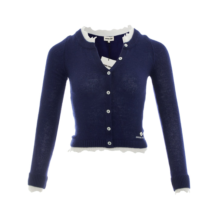 SHUSHU/TONG Contrast Trim Knit Cardigan – Available at Club 21, Official Retailer in Singapore, Malaysia & Thailand with Global Shipping Online