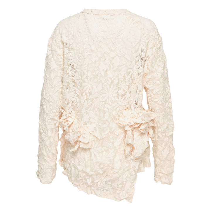 Lace Ruffle Floral Blouse