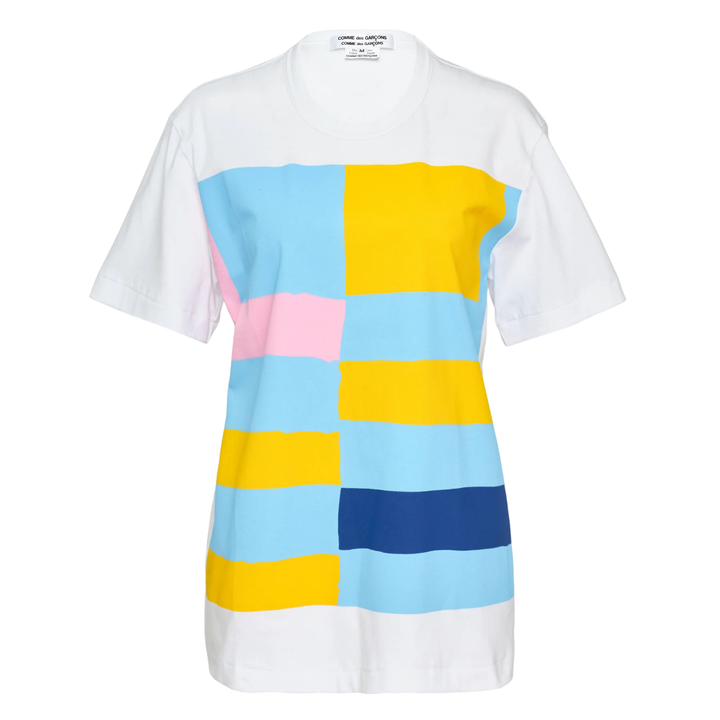 Geometric Print Cotton Jersey Tee