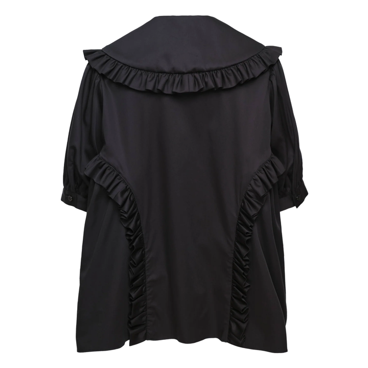 Cotton Broad Ruffle Shirt