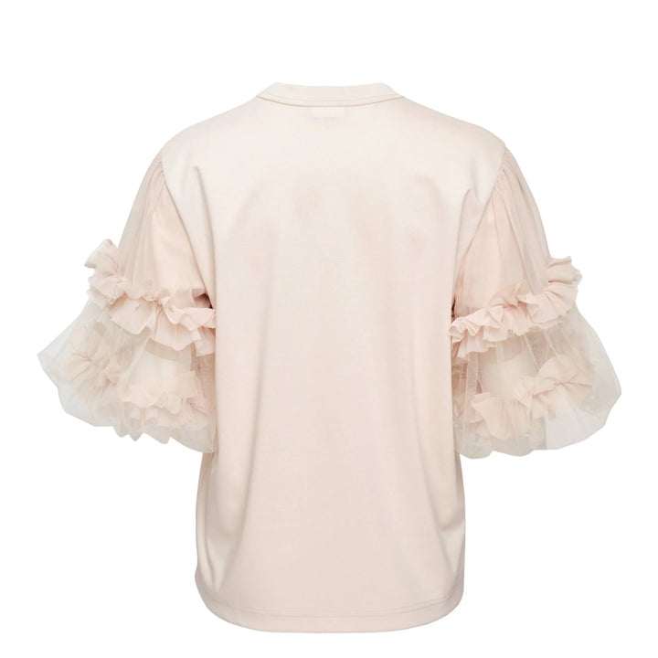 Tulle Ruffle Sleeve Tee