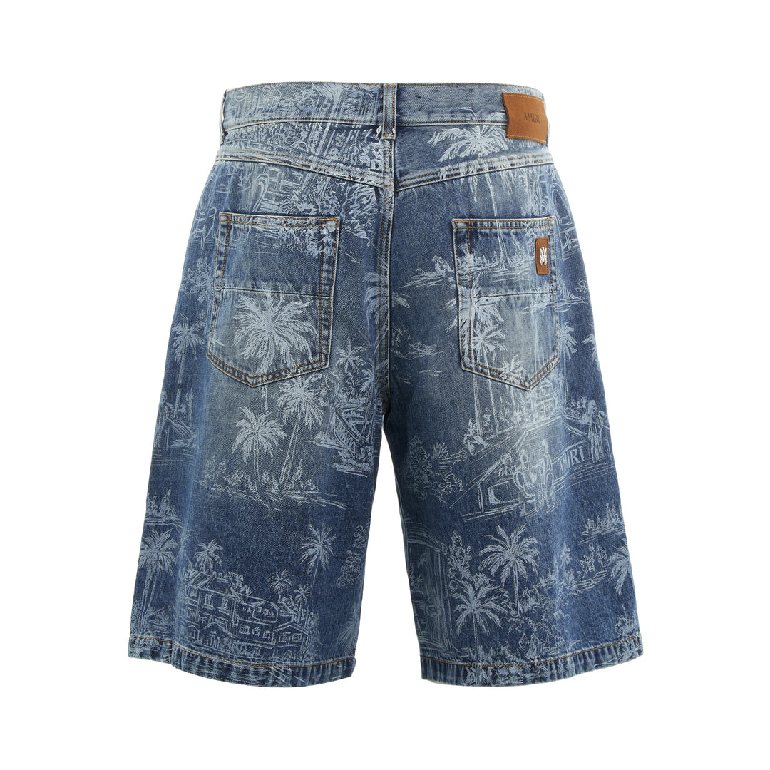 AMIRI Chateau Palms Denim Shorts – Available at Club 21, Official Retailer in Singapore, Malaysia & Thailand with Global Shipping Online