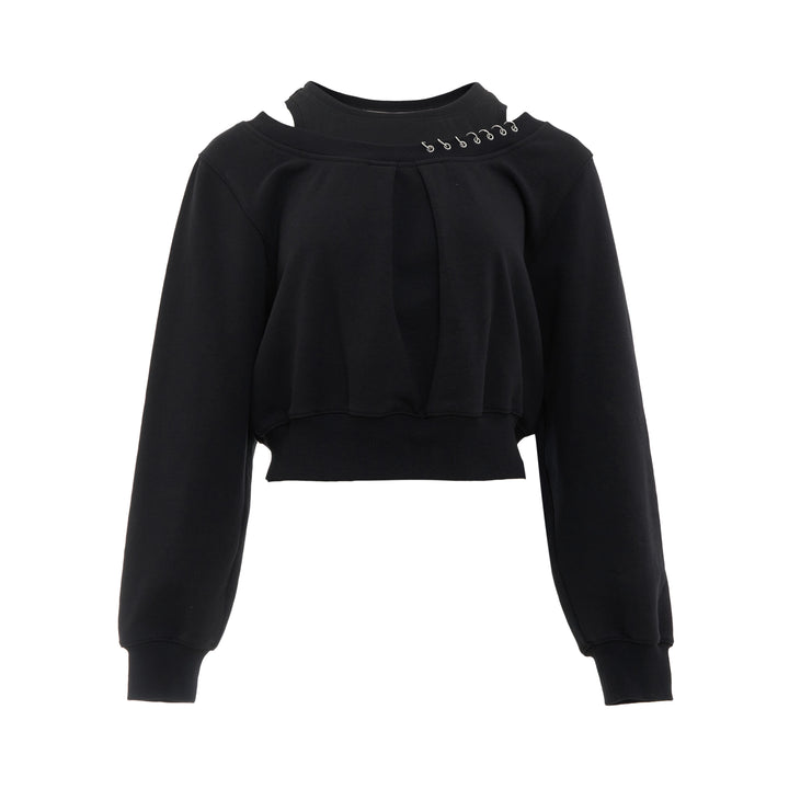 Long Sleeve Embellished Double Layer Sweater