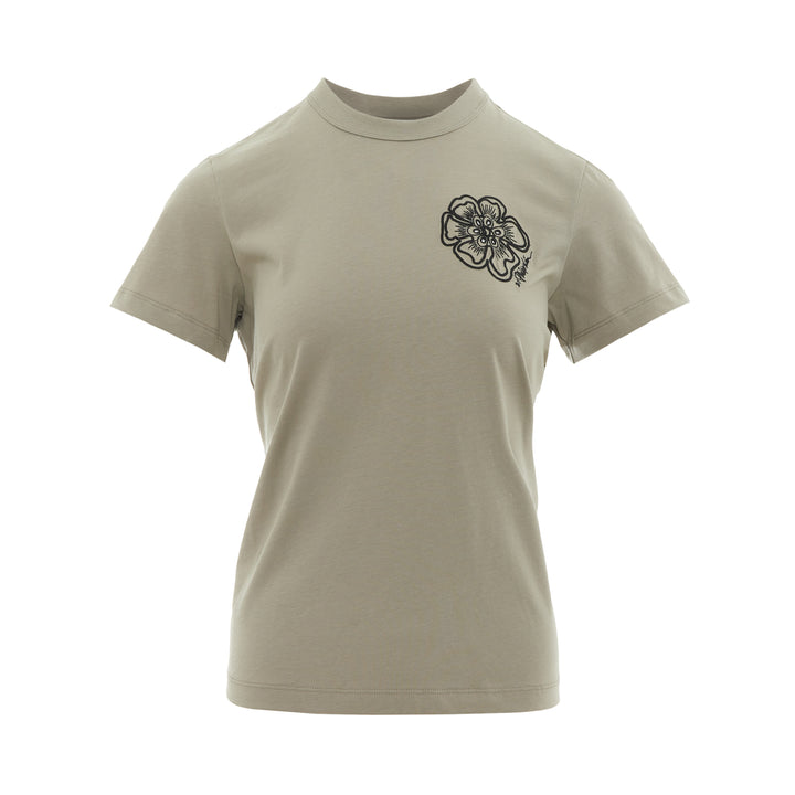 Flower Embroidered Tee