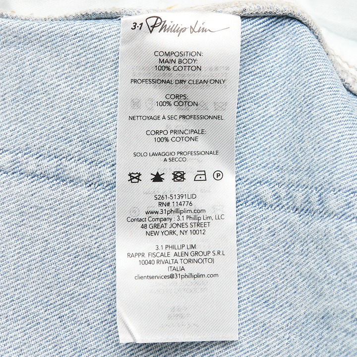 Ghost Patch Lightweight Denim Shorts