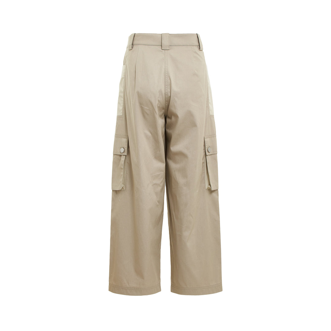 Two-Toned Cropped Cargo Pants