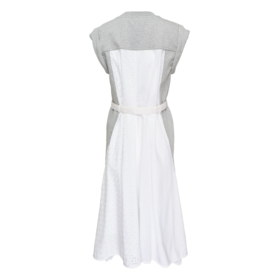 Sleeveless French Terry Midi Dress