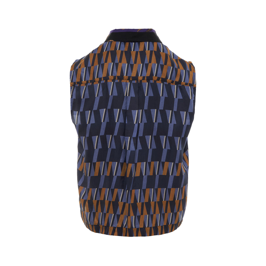 Saluna Floral Print Sleeveless Blouse