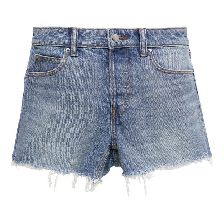 Distressed Denim Bite Shorts