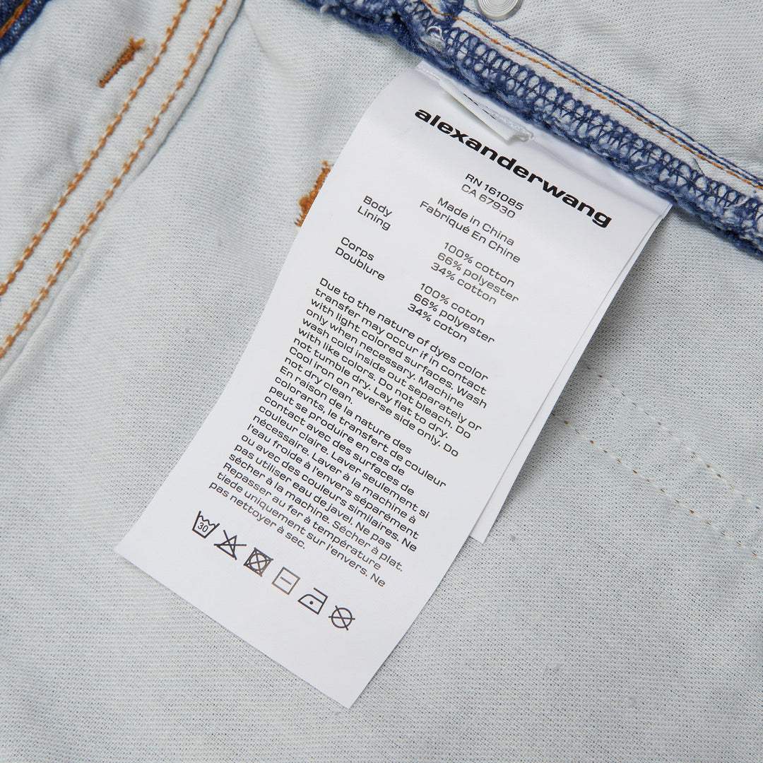 Distressed Denim Bite Shorts