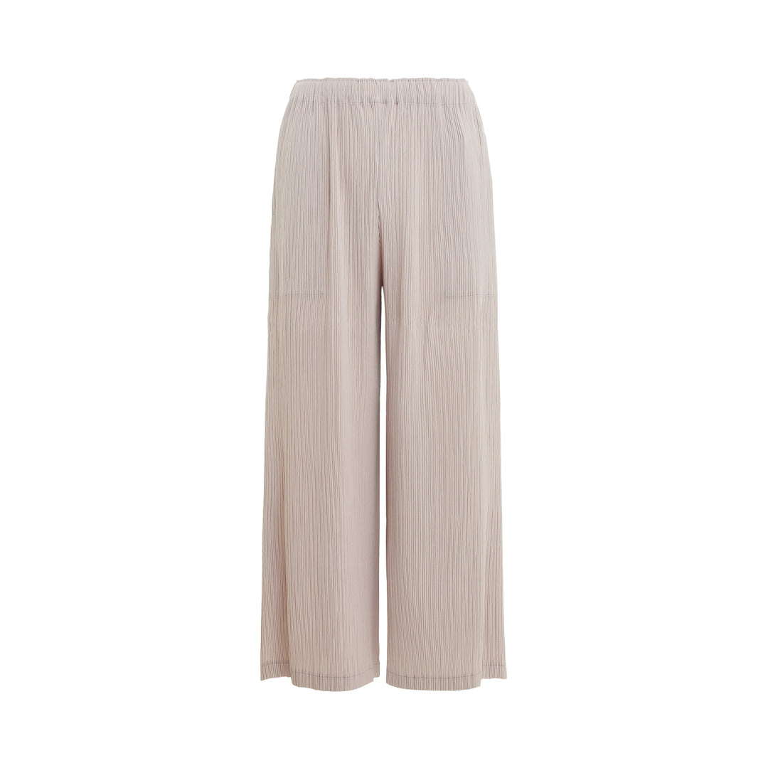 Hatching Wide Leg Pants