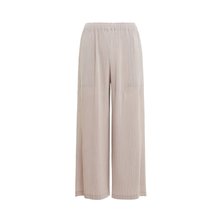 Hatching Wide Leg Pants