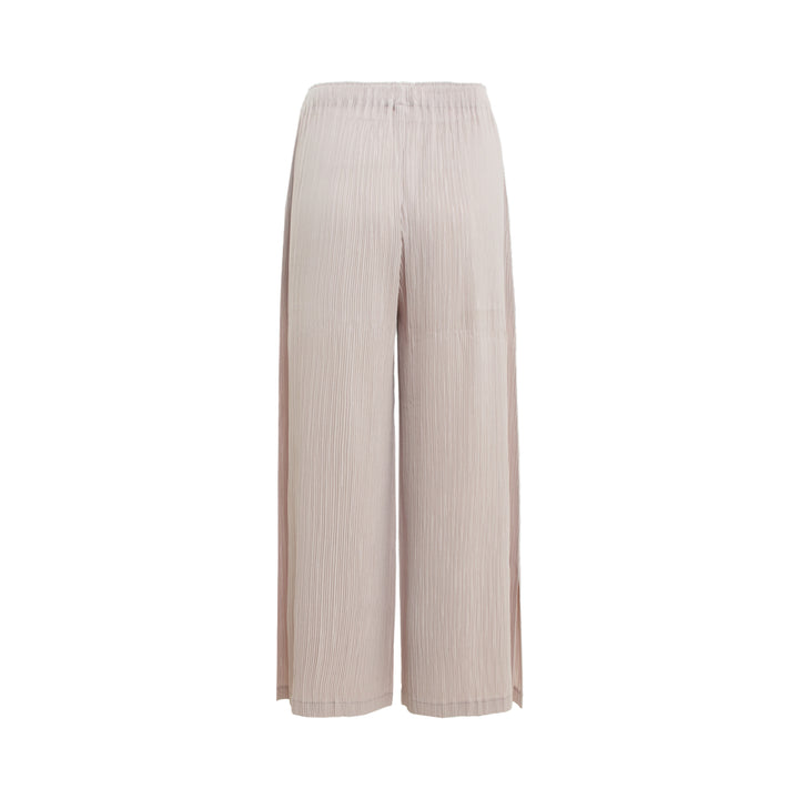 Hatching Wide Leg Pants