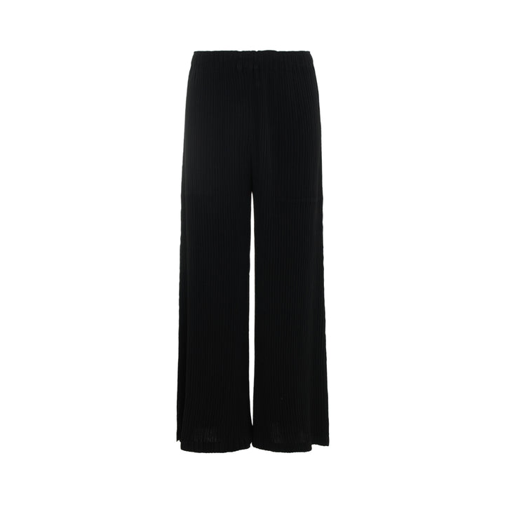 Hatching Wide Leg Pants