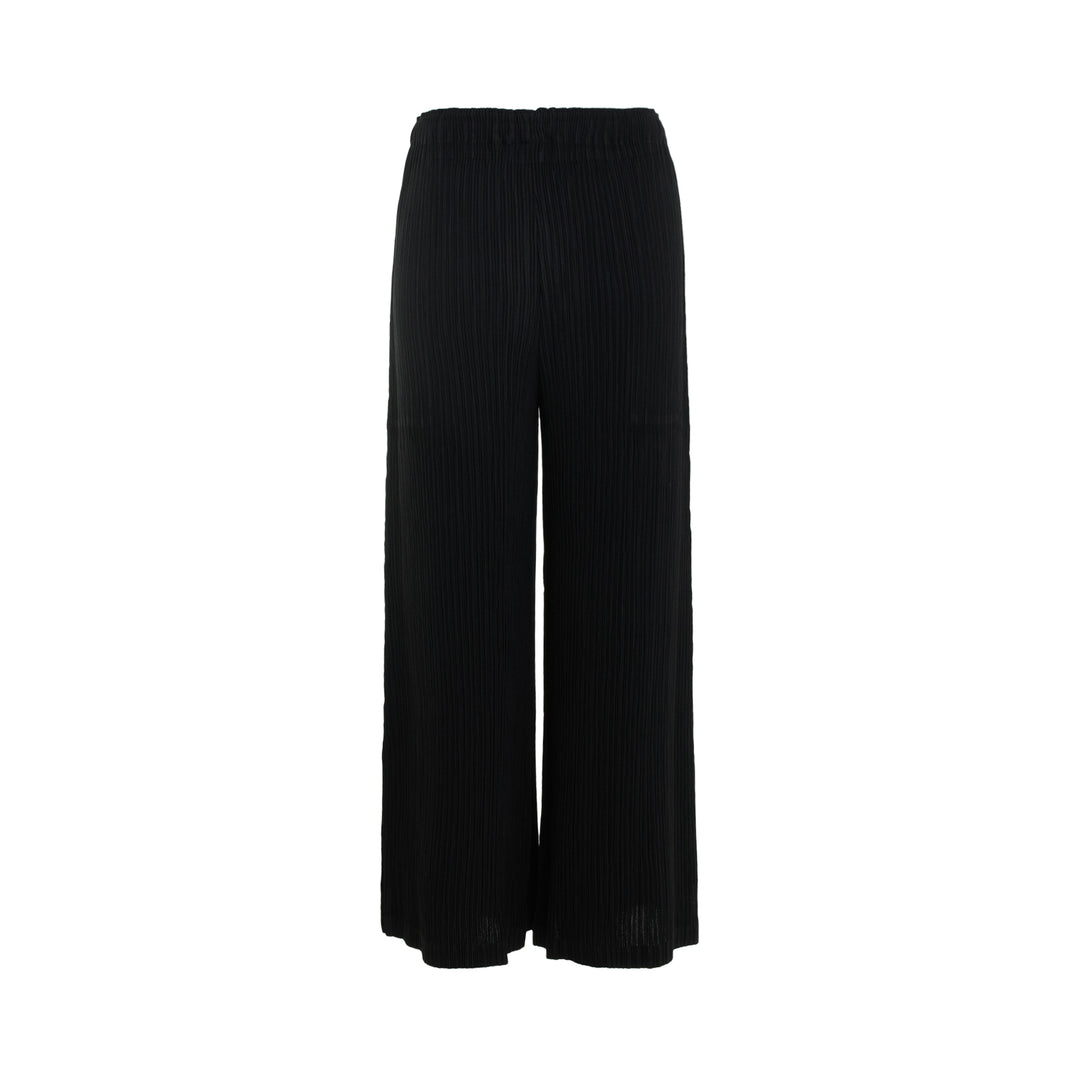 Hatching Wide Leg Pants