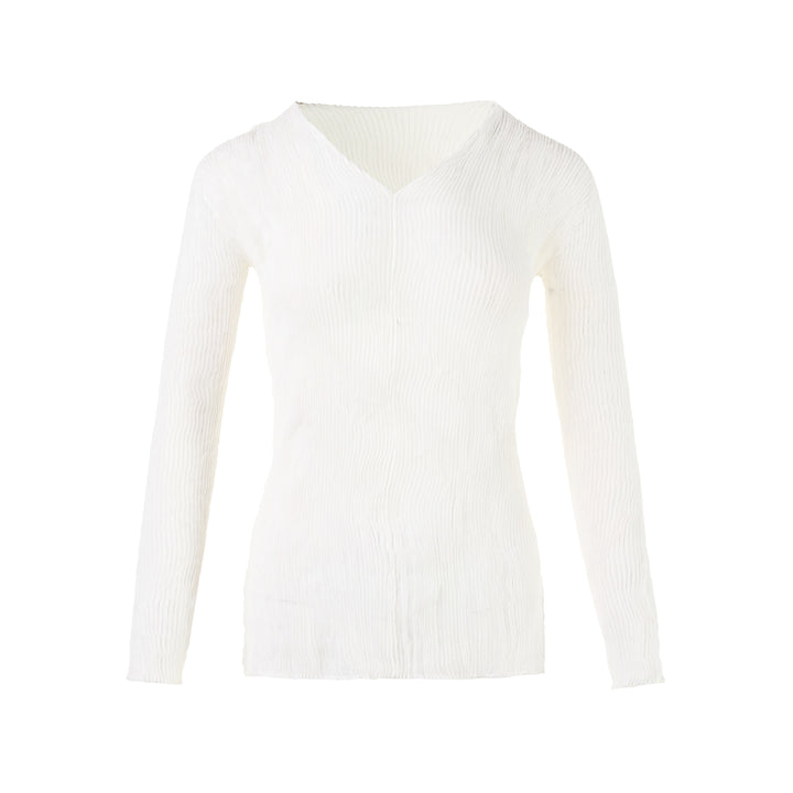Chiffon Twist Long Sleeve Shirt