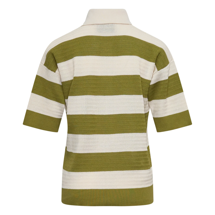 Short Sleeve Striped Polo