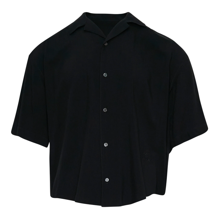 Embroidered Short Sleeve Boxy Shirt