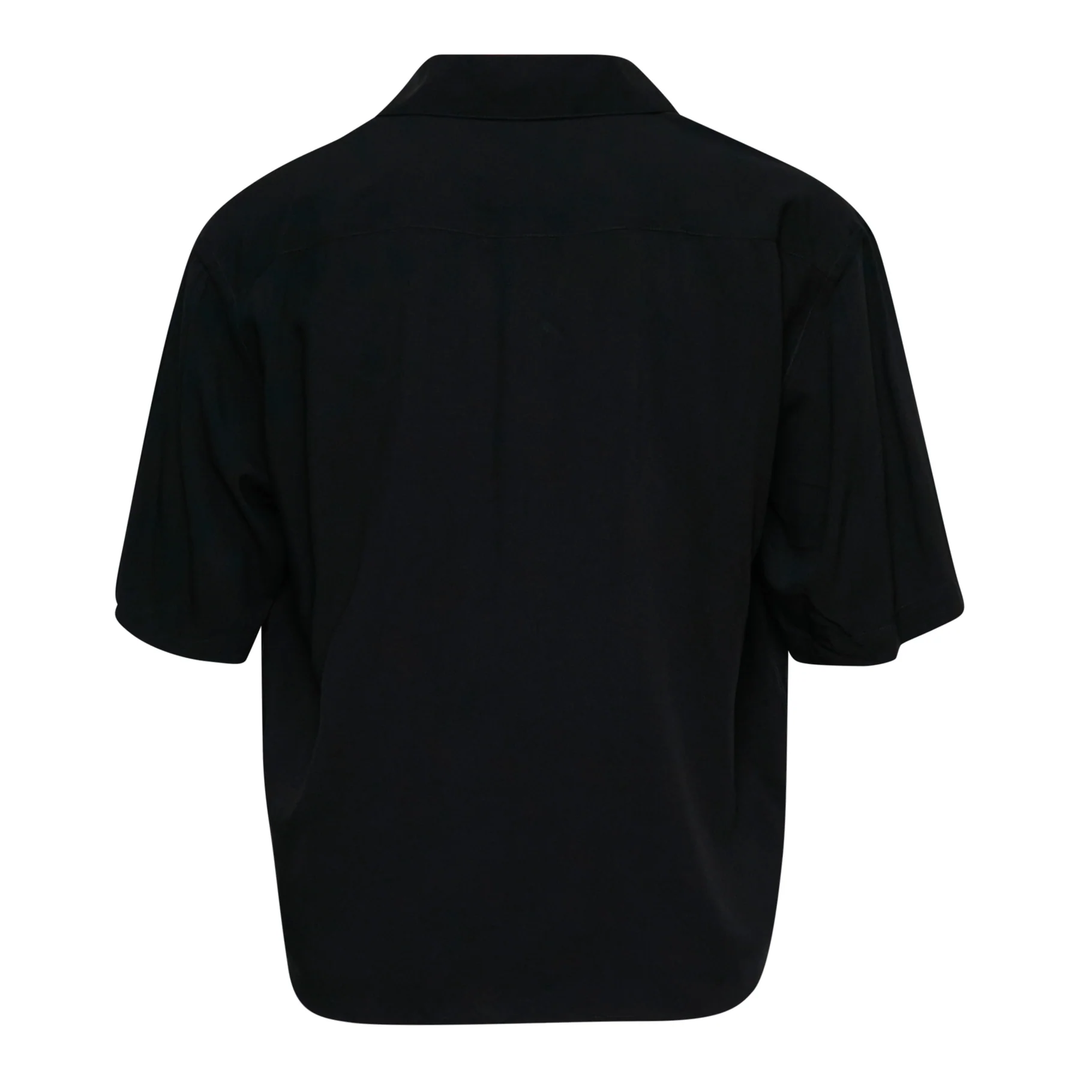 Embroidered Short Sleeve Boxy Shirt