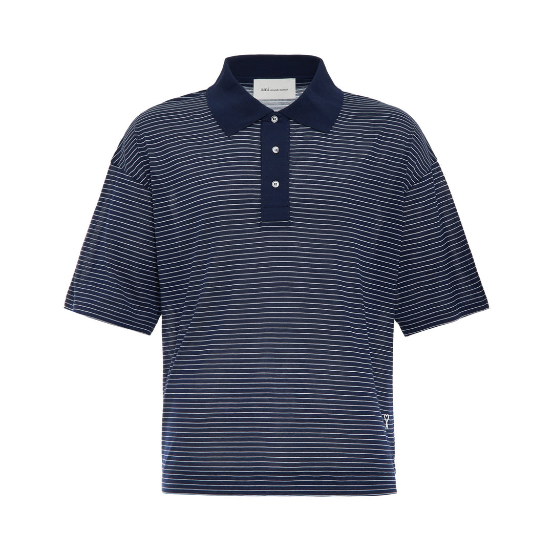 AMI de Coeur Striped Polo