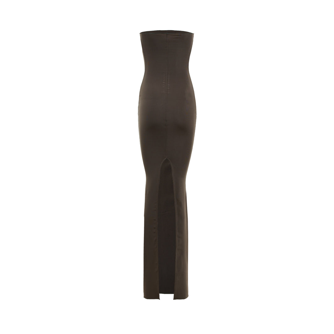 Dirt Coda Strapless Gown