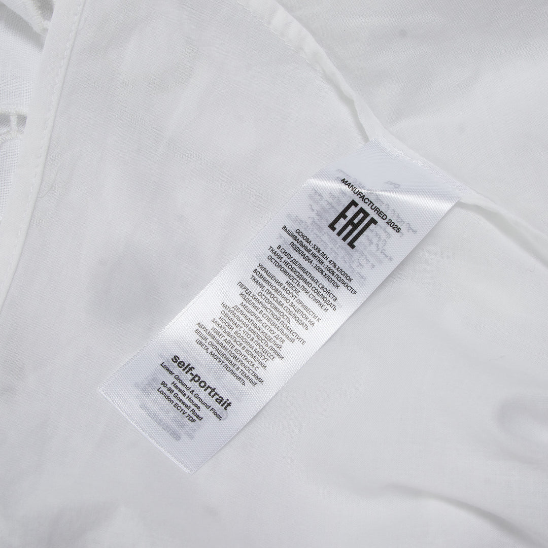 Self-Portrait White Embroidered Mini Dress – Available at Club 21, Official Retailer in Singapore, Malaysia & Thailand with Global Shipping Online