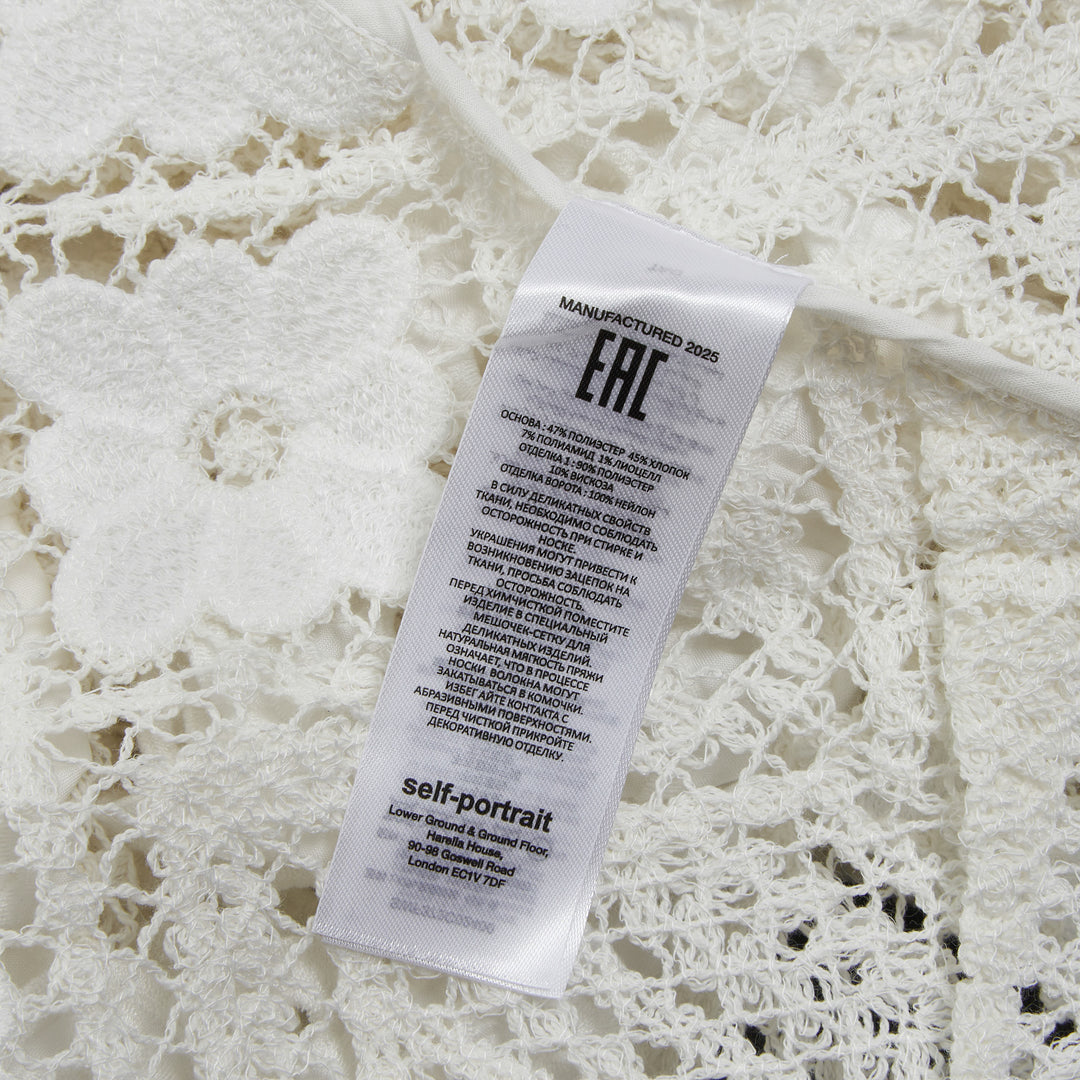 Self-Portrait White Crochet Lace Top – Available at Club 21, Official Retailer in Singapore, Malaysia & Thailand with Global Shipping Online