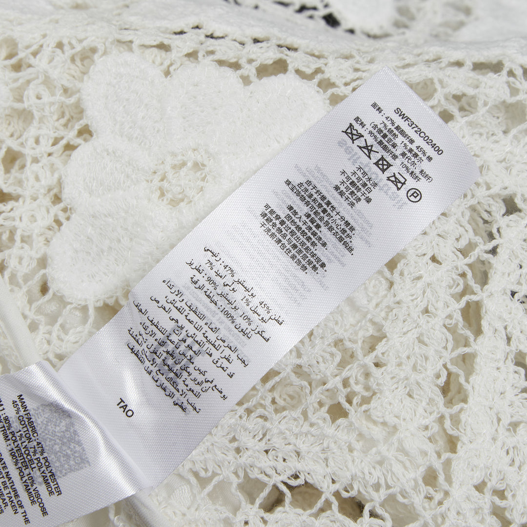 Self-Portrait White Crochet Lace Top – Available at Club 21, Official Retailer in Singapore, Malaysia & Thailand with Global Shipping Online