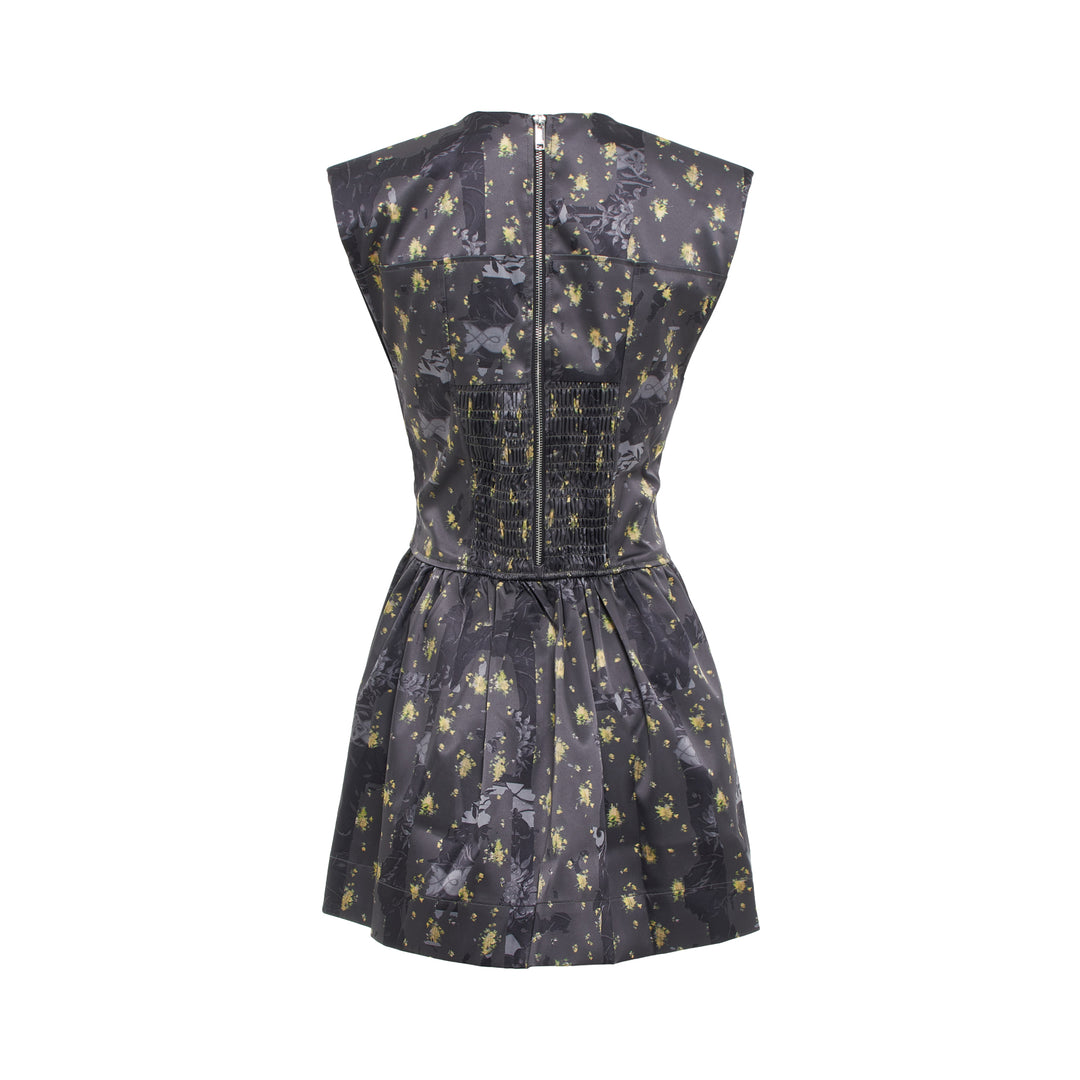 GANNI Printed Double Satin Corset Midi Dress – Available at Club 21, Official Retailer in Singapore, Malaysia & Thailand with Global Shipping Online