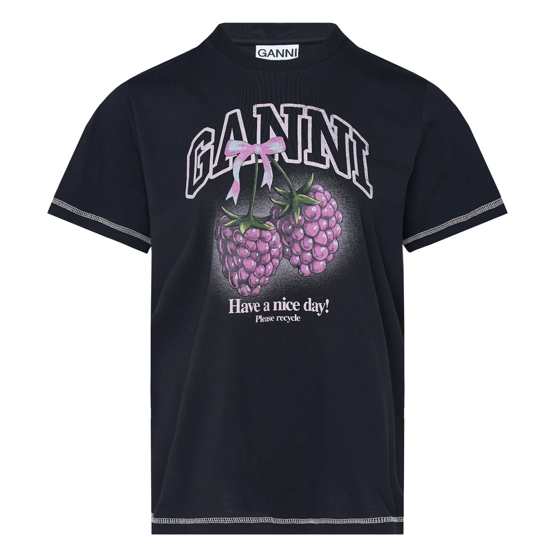 Raspberry Graphic Cotton Tee