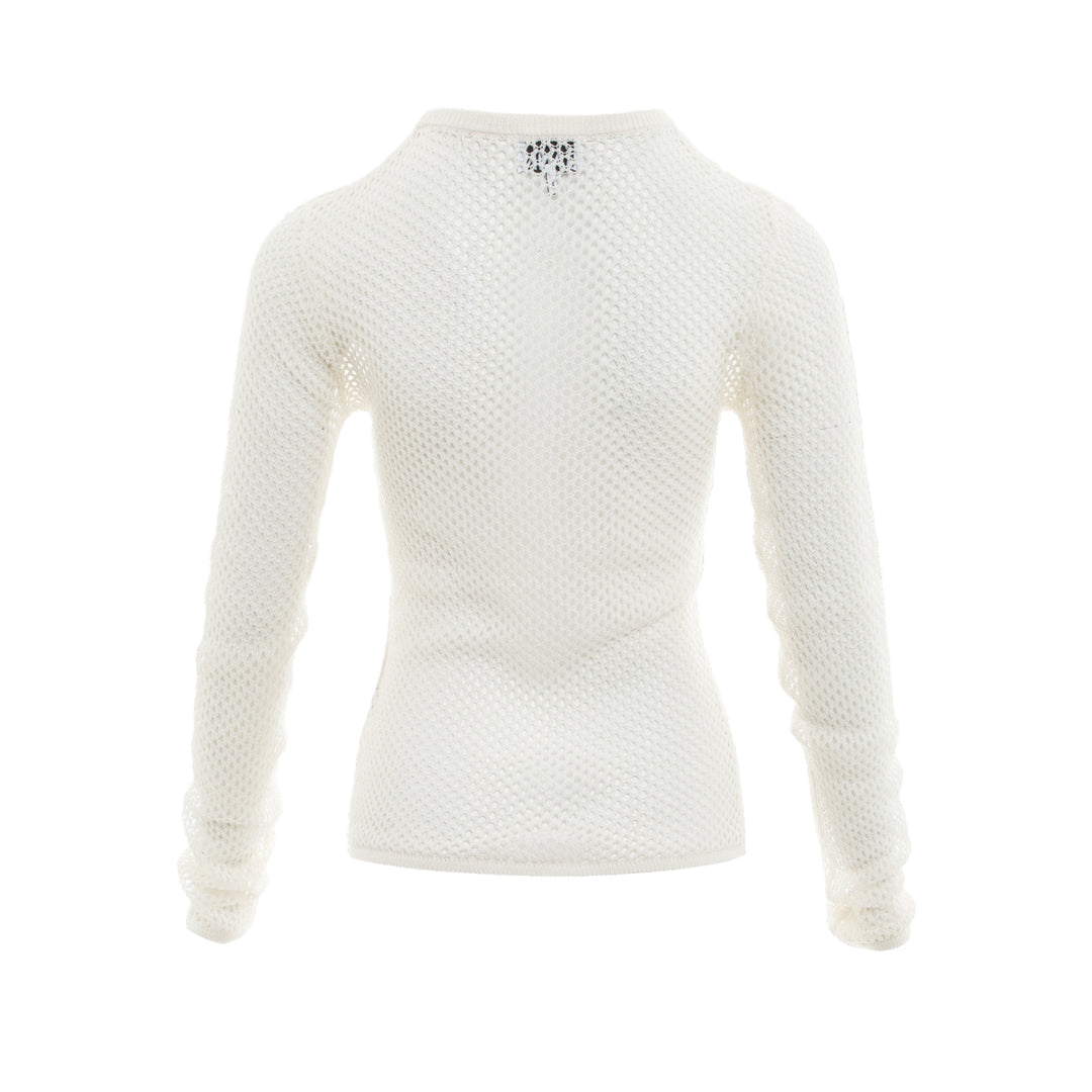 GANNI Mercerized Cotton Mesh Pointelle Top – Available at Club 21, Official Retailer in Singapore, Malaysia & Thailand with Global Shipping Online