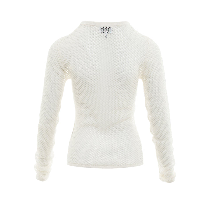 GANNI Mercerized Cotton Mesh Pointelle Top – Available at Club 21, Official Retailer in Singapore, Malaysia & Thailand with Global Shipping Online