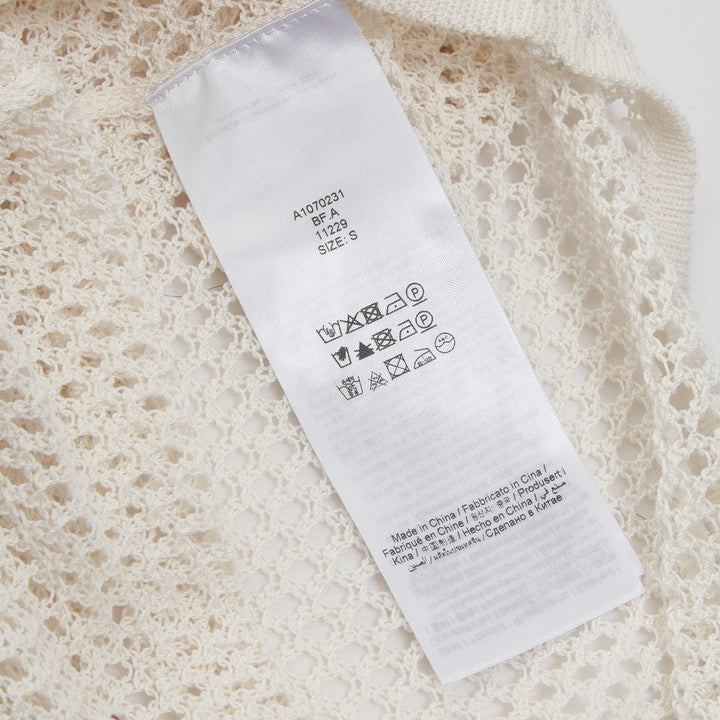 GANNI Mercerized Cotton Mesh Pointelle Top – Available at Club 21, Official Retailer in Singapore, Malaysia & Thailand with Global Shipping Online