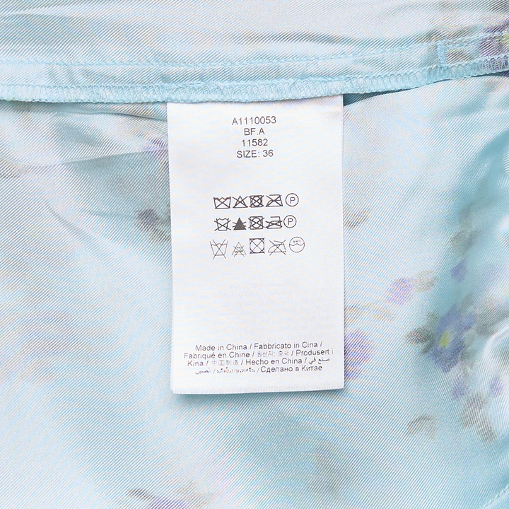 Printed Silk Twill Elasticated Shorts