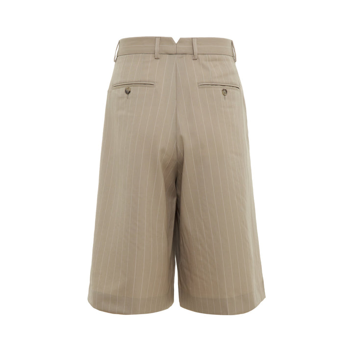 Pinstripe Bermuda Shorts