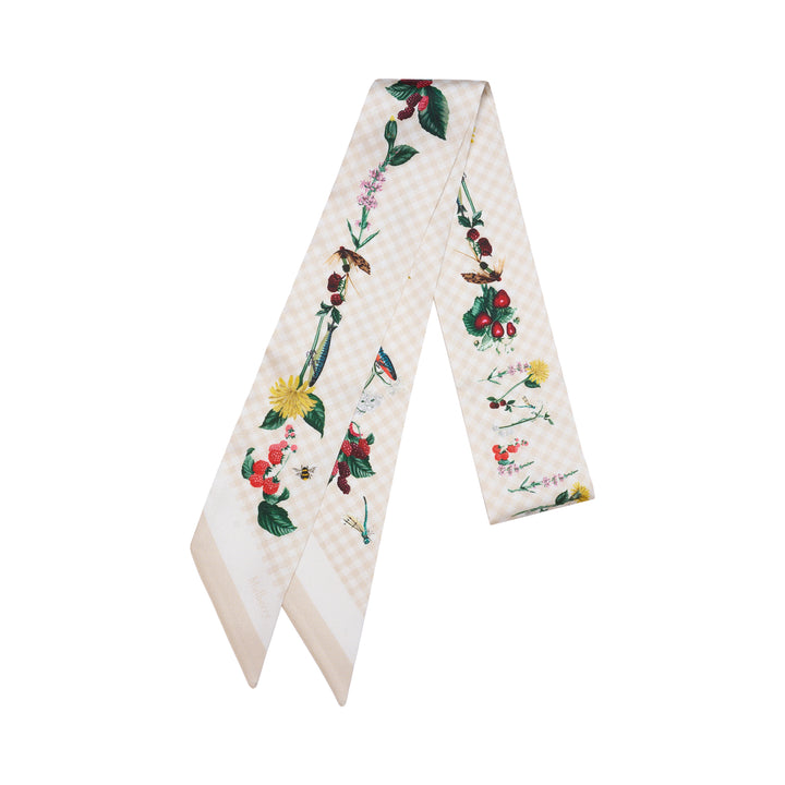 River Side Floral Skinny Scarf