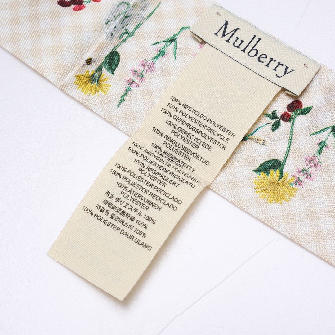 River Side Floral Skinny Scarf