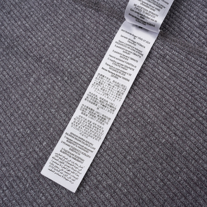 rag & bone Essential Rib Heather Tank in heathered grey, featuring a high racerback neckline and slim ribbed knit construction, shown on a white background - view 4