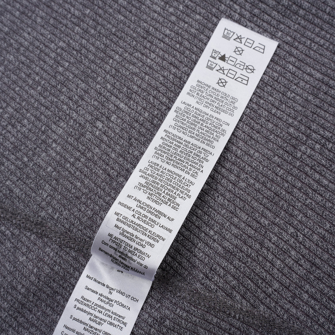 rag & bone Essential Rib Heather Tank in heathered grey, featuring a high racerback neckline and slim ribbed knit construction, shown on a white background - view 6