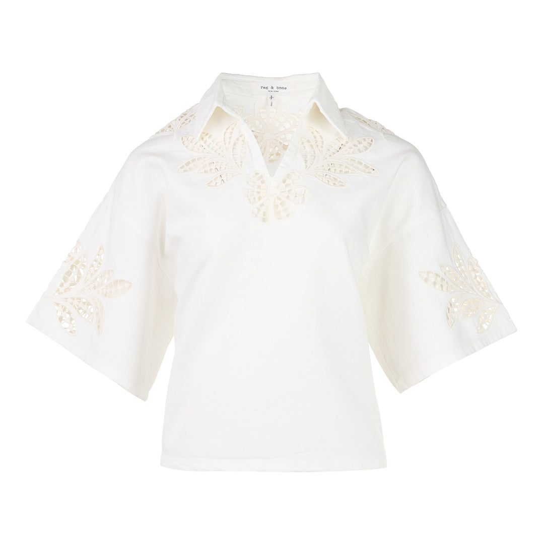 Lucy Lace Popover Top