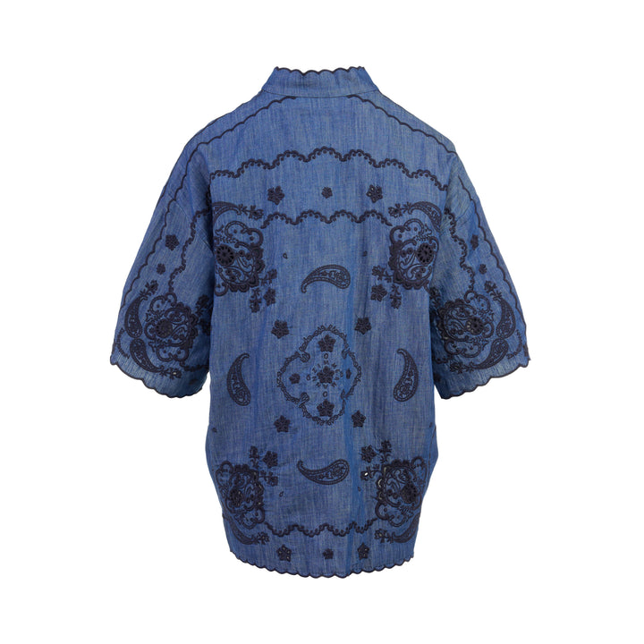 Aster Embroidered Denim Shirt