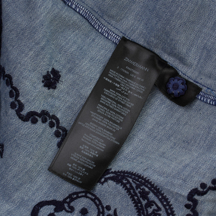 Aster Embroidered Denim Shirt